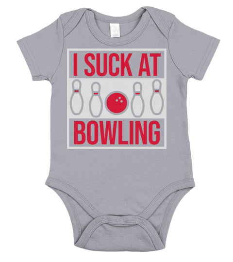 I suck at bowling Short Sleeve Baby One-Piece