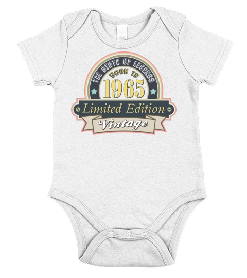 Idea for a gift to those who were born in 1965 Short Sleeve Baby One-Piece