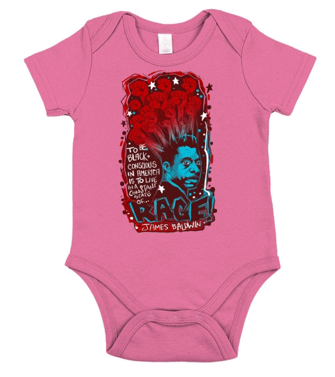 James Baldwin Quote Short Sleeve Baby One-Piece