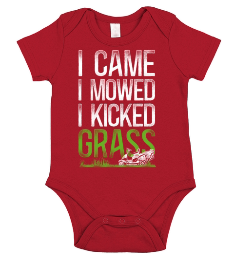 Lawn Mower Mowing Dad Father Short Sleeve Baby One-Piece