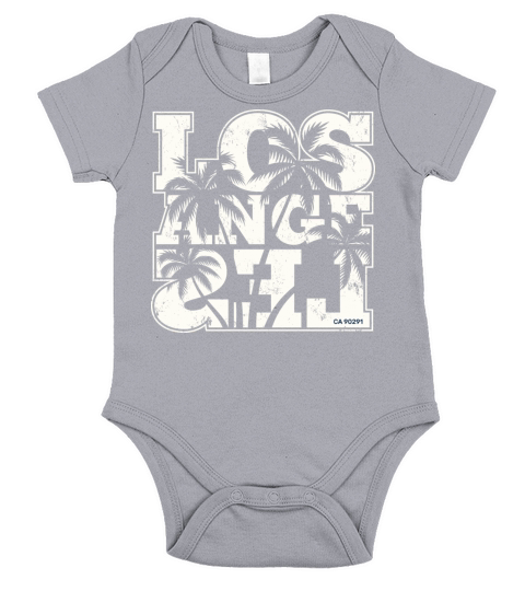Los angeles palm trees Short Sleeve Baby One-Piece