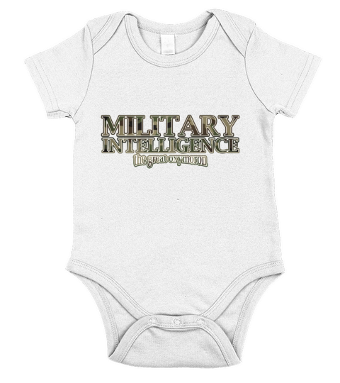 Military Intelligence the great oxymoron Short Sleeve Baby One-Piece