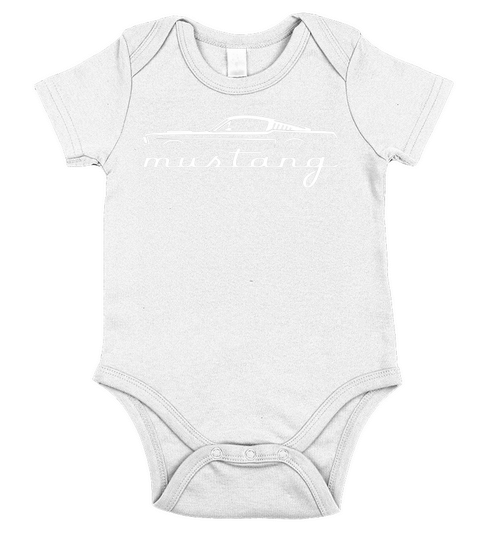 Mustang Fastback Vintage Short Sleeve Baby One-Piece