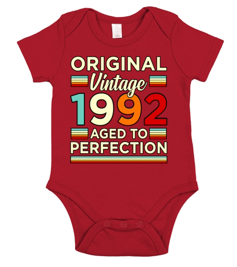 Original Vintage 1992 Aged Gift Short Sleeve Baby One-Piece