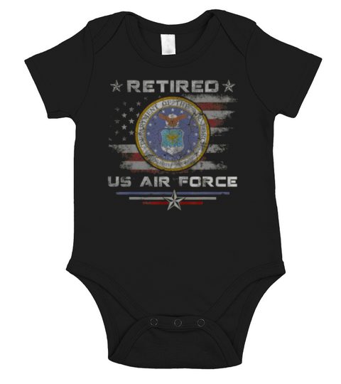 Premium Retired US Air Force Veteran Thanksgiving Gift shirt Short Sleeve Baby One-Piece
