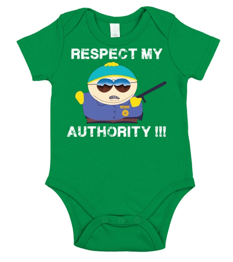 respect my authority Short Sleeve Baby One-Piece