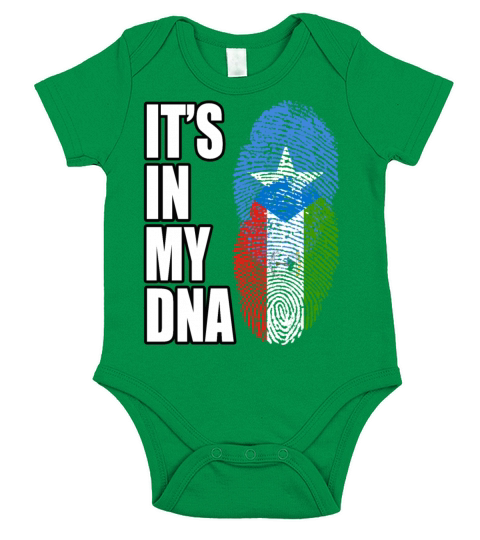 Somali And Equatorial Guinean Vintage Heritage DNA Short Sleeve Baby One-Piece
