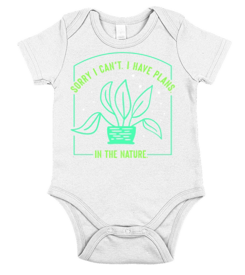Sorry I Cant I Have Plans In The Nature Hobby Short Sleeve Baby One-Piece