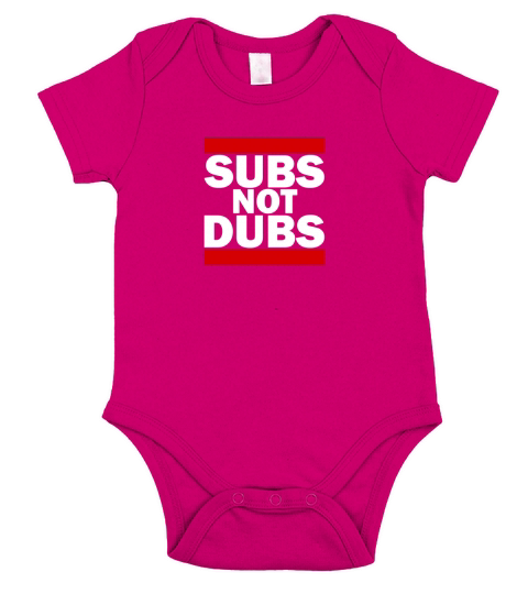 SUBS NOT DUBS Short Sleeve Baby One-Piece