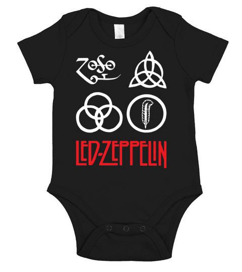 Symbol Led Zeppelin Short Sleeve Baby One-Piece