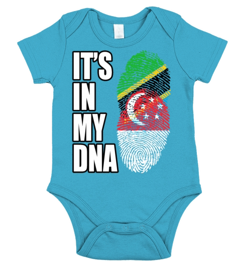 Tanzanian And Singaporean Leonean Vintage Heritage Short Sleeve Baby One-Piece