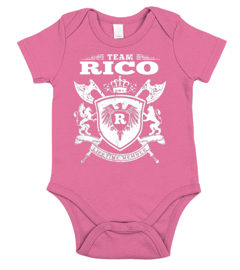 Team Rico T-Lifetime Member: Tshirts For Team Rico, Rico Family, Rico Company Short Sleeve Baby One-Piece