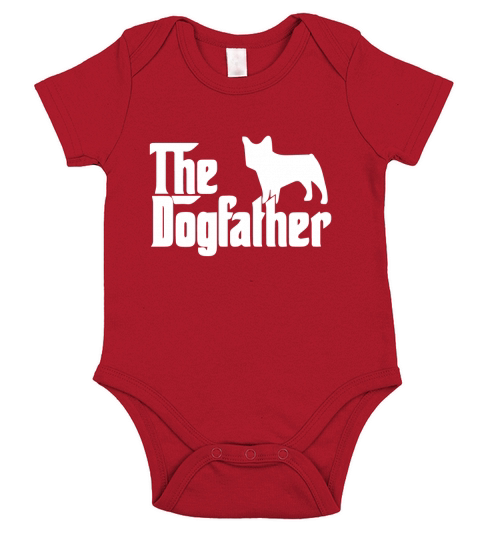 The Dogfather French Bulldog Short Sleeve Baby One-Piece
