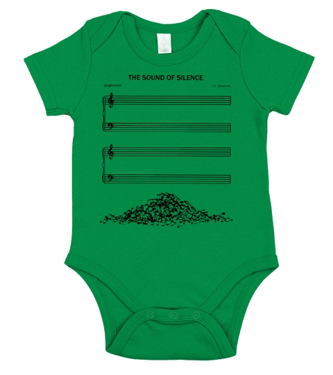 The Sound Of Silence Short Sleeve Baby One-Piece