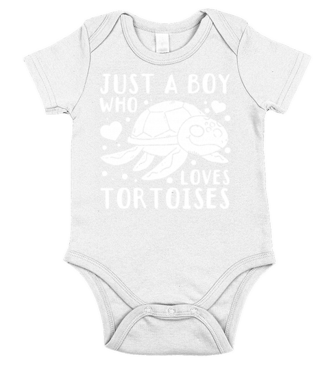 Turtle Tortoises Lover - Just A Boy Who Loves Short Sleeve Baby One-Piece
