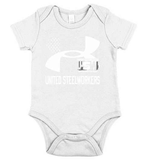 United Steelworkers Unity And Strength For Workers Flag   Drawstring Bag Short Sleeve Baby One-Piece