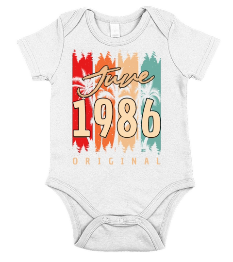 Vintage 1986 June Short Sleeve Baby One-Piece