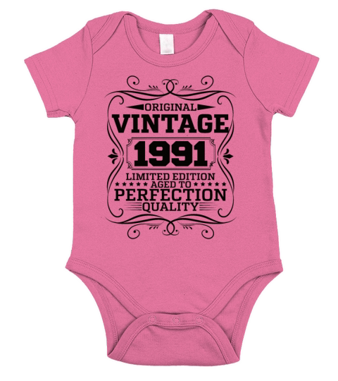 Vintage 1991 Original Limited Edition Short Sleeve Baby One-Piece