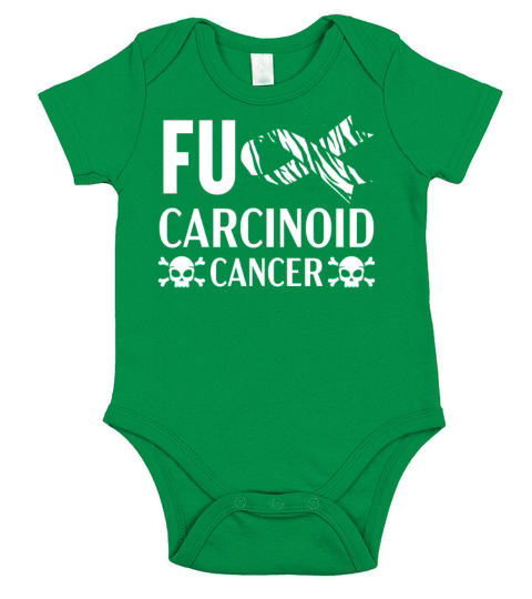 Zebra Stripes Carcinoid Cancer Awareness Short Sleeve Baby One-Piece