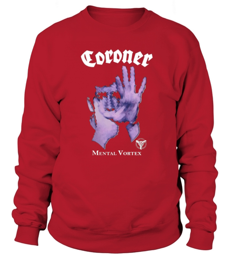 Coroner - Mental Vortex album Tshirt Sweatshirt Unisex