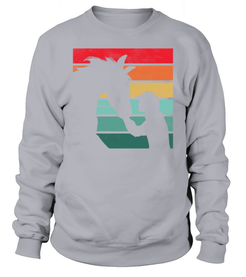 Girls Horse Riding Shirt Vintage Retro Sweatshirt Unisex