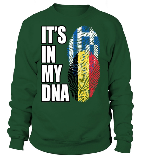 Greek And Belgian Mix Heritage DNA Flag Sweatshirt Unisex