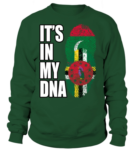 Maldivian And Dominica Mix Heritage DNA Flag Sweatshirt Unisex