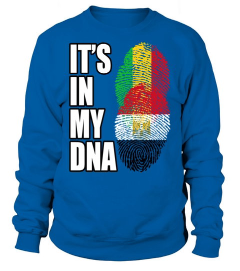 Malian And Egyptian Mix Heritage DNA Flag Sweatshirt Unisex