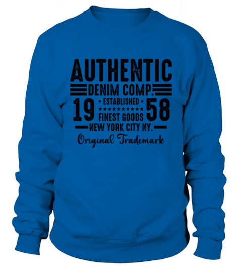 New York City Born In 1958 Vintage Birthday Sweatshirt Unisex