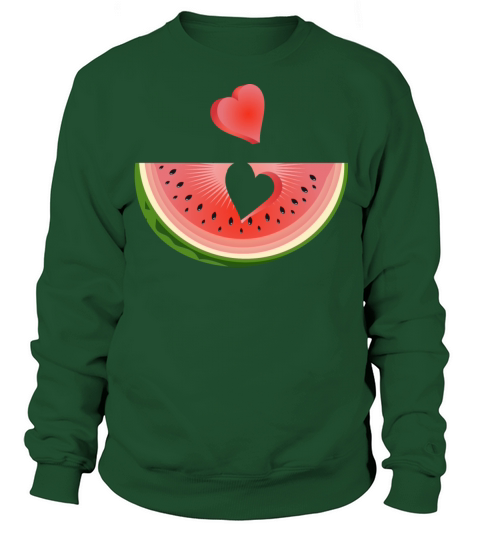 Piece of a watermelon with a heart Sweatshirt Unisex