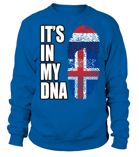 Thai And Icelandic Vintage Heritage DNA Flag Sweatshirt Unisex