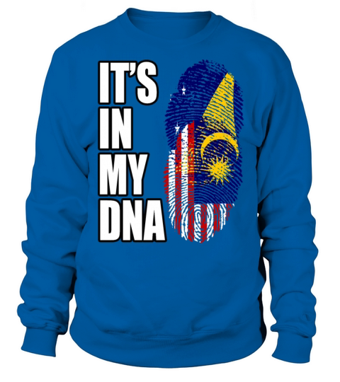Tokelauan And Malaysian Mix Heritage DNA Flag Sweatshirt Unisex