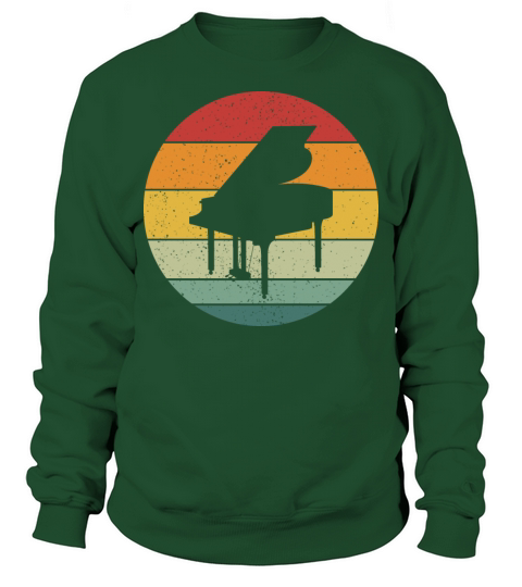 Vintage Retro Grand Classical Piano Vintage Music Sweatshirt Unisex