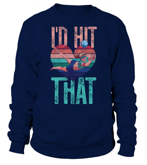 Volleyball Player Team Retro Sweatshirt Unisex