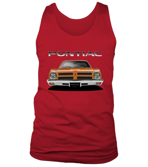 1972 73 Pontiac Ventura Front Orange Tank Top Unisex