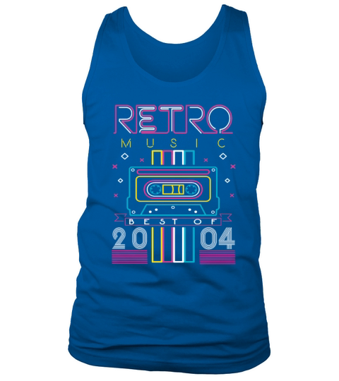 Best Of 2004 Retro Cassette Vintage Birthday Tank Top Unisex