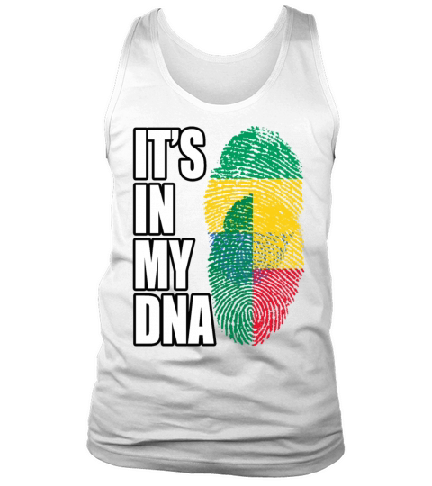 Gambian And Benin Mix Heritage DNA Flag Tank Top Unisex