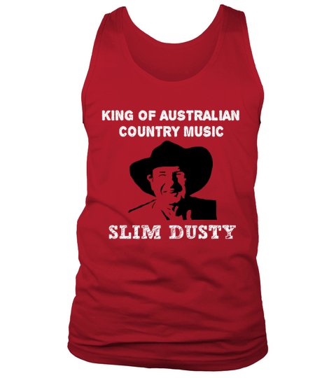 King Of Australian Country Music Slim Dusty Tank Top Unisex