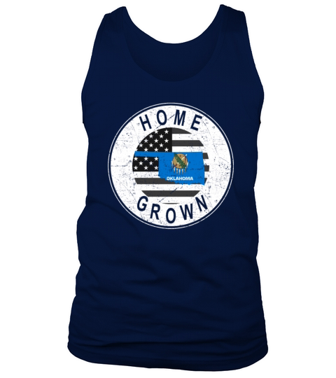Land Map America US Flag Home Grown Oklahoma Tank Top Unisex