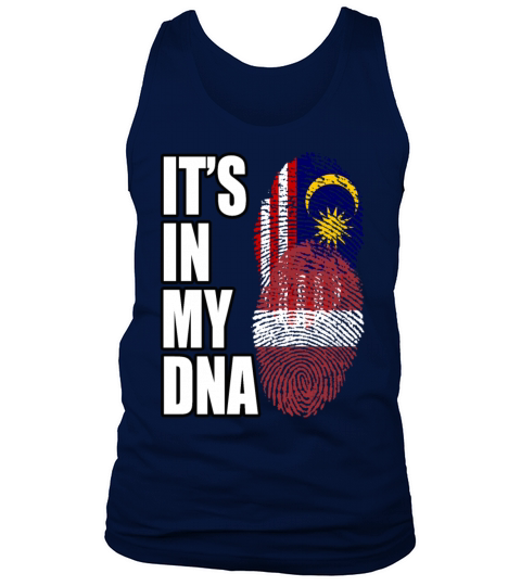 Malaysian And Latvian Mix Heritage DNA Flag Tank Top Unisex