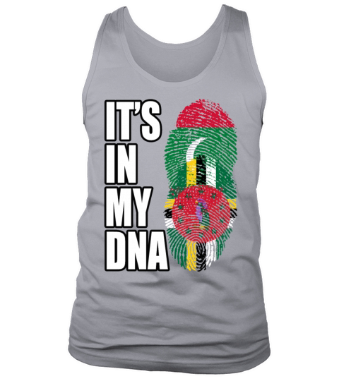 Maldivian And Dominica Mix Heritage DNA Flag Tank Top Unisex