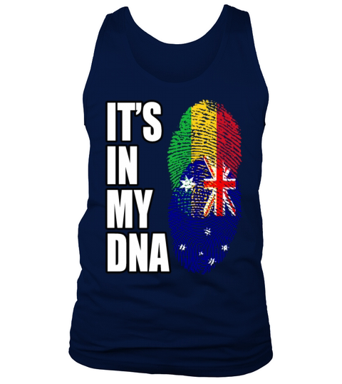 Malian And Australian Mix Heritage DNA Flag Tank Top Unisex
