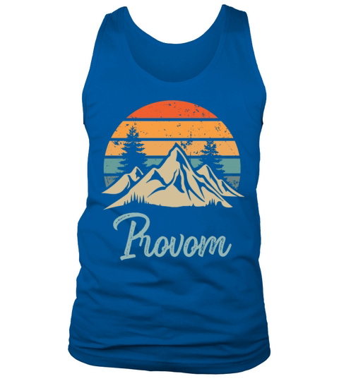 Provam Retro Vintage Mountain Sunset Outdoors Wild Tank Top Unisex