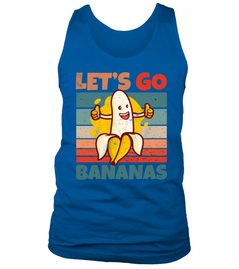 Retro Vintage Lets Bananas Funny Thumbs Banana Tank Top Unisex