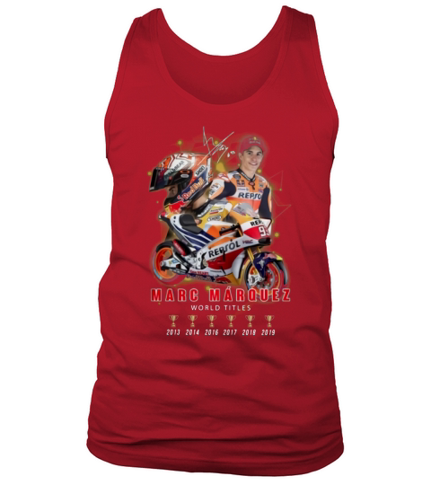 Signature Marc Marquez 6 cups world titles shirt - Unisex Long Sleeve Tank Top Unisex