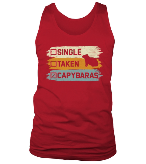 Single Taken Capybaras - Funny Cavies Rodent Tank Top Unisex