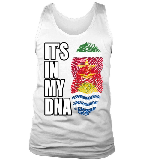 Surinamese And Kiribati Vintage Heritage DNA Flag Tank Top Unisex