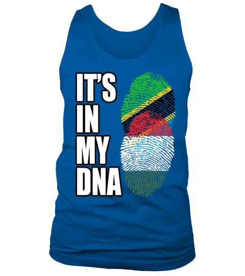 Tanzanian And Hungarian Vintage Heritage DNA Flag Tank Top Unisex