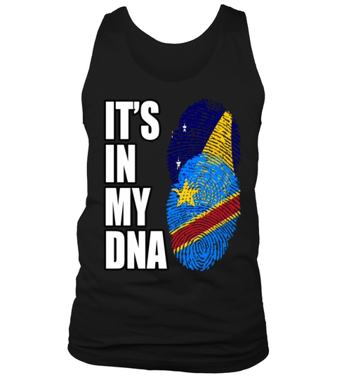 Tokelauan And Congolese Mix Heritage DNA Flag Tank Top Unisex