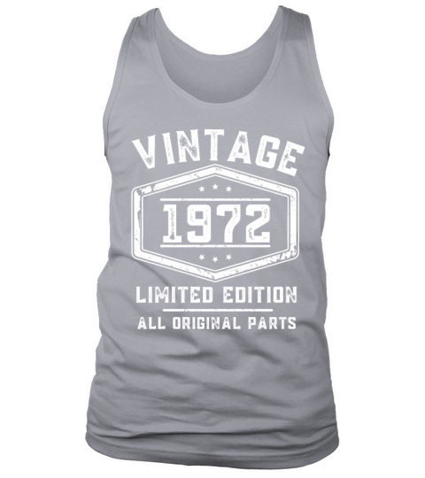 Vintage 1972 50th Birthday 50 Years Tank Top Unisex